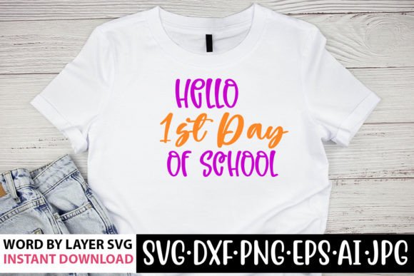 Hello 1st Day of School SVG: An Embroidery Review