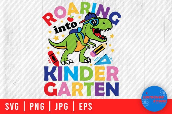 Roaring in Kindergarten T-Rex SVG Review