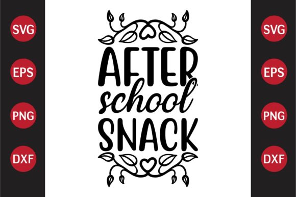 Teacher SVG Design After School Snack Review